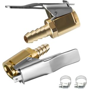Supecesorio Pack De 2 Adaptateurs Valve Pneu Voiture - Bouchons Levier Valve Française