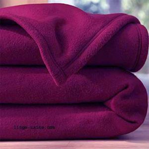 Nouveau Teddy polaire moelleux fauteuil lit fauteuil canapé plaid Aubergine Violet 150x200cm