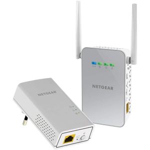 COURANT PORTEUR - CPL NETGEAR PLW1000-100PES Pack de 2 CPL 1000 Mbps dernière génération - 1 CPL Filaire + 1 CPL Wifi, compatible avec toutes les Boxs