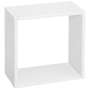 MEUBLE ÉTAGÈRE Etagère cube modulable en pin - Blanc - 32 x 32 x 