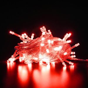 GUIRLANDE D'EXTÉRIEUR Guirlande lumineuse extérieur à LED rouge - 20m 200led - étanche pour mariage, vacances et maison