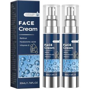 ANTI-ÂGE - ANTI-RIDE Crème hydratante visage pour hommes, 6 In 1 Particle Face Cream For Men, crème pour le visage anti-âge pour hommes, (2PCS)