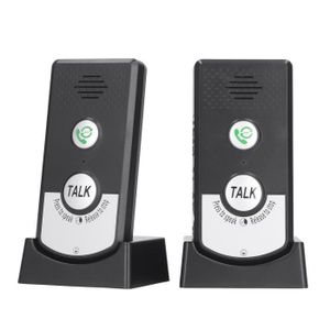INTERPHONE - VISIOPHONE Duokon interphone vocal sans fil portable Interphone vocal sans fil Home Smart 2 Way Talk Doorbell pour les soignants âgés et les