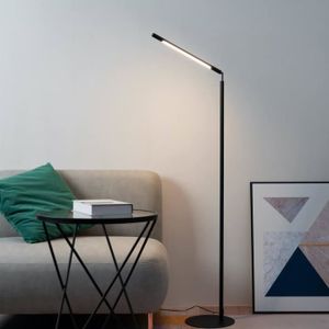LAMPADAIRE Lampadaire minimaliste LED noir en aluminium - Picari