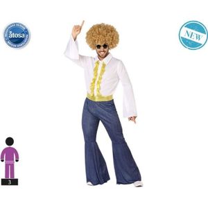 Déguisement Disco Homme - Perruque Afro Moustache Collier Lunette Hippie -  Blanc - Adulte - Années 80 - Cdiscount Jeux - Jouets