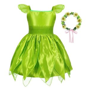 DÉGUISEMENT - PANOPLIE Costume de Princesse Vert pour Filles - JUREBECIA - Cosplay, Fête d'Anniversaire, Noël - 3-10 Ans