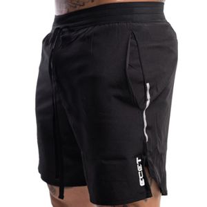 SHORT DE SPORT Short,Shorts de marque pour hommes, Fitness, musculation, gym, entraînement, vêtements de sport respirants à séchage - Black[F5830]