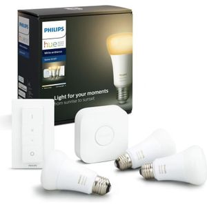 AMPOULE INTELLIGENTE PHILIPS HUE Kit de démarrage White Ambiance 3 ampo