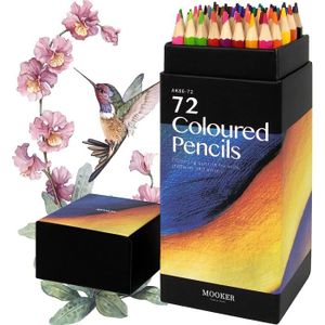 CRAYON DE COULEUR Lot de 72 crayons de couleur, crayons de couleur d