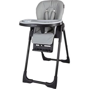CHAISE HAUTE  Chaise pour enfant X-Adventure Nappa Gris - Une chaise confortable et sécurisée pour votre petit !