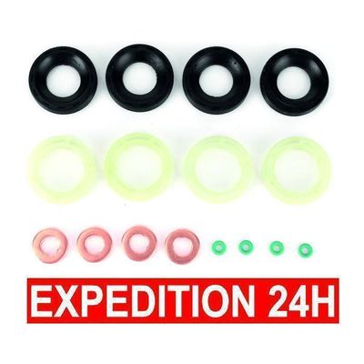 Joint d'injecteur 1.6 HDI 16Pcs Kit de Rondelle Joints d'injecteur Diesel, Joint Torique d'injecteur Diesel Joints Adapté pour Citroen