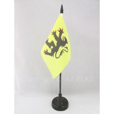 DRAPEAU DE TABLE HAUTE-NORMANDIE 21x14cm - PETIT DRAPEAUX 14 x 21 cm