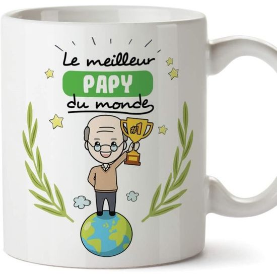 Mug en Ceramique Papy - Cadeau Fête Anniversaire Grand-Père - 580