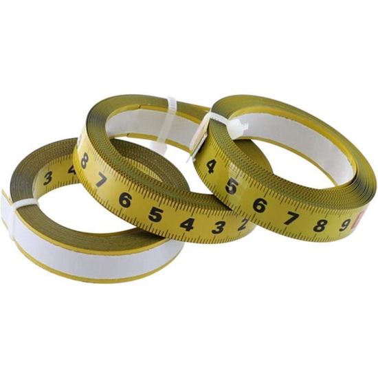 Mètre Ruban 10 Mètres - Lot De 2 Rubans Rétractables Auto-bloquants Double Face - Largeur 25 Mm En Acier Fluorescent - Précision Industrielle - 5