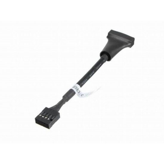 eMagTech 2pcs Adaptateurs de Câble USB 3.0 20 Broches Mâle à 9 Broches