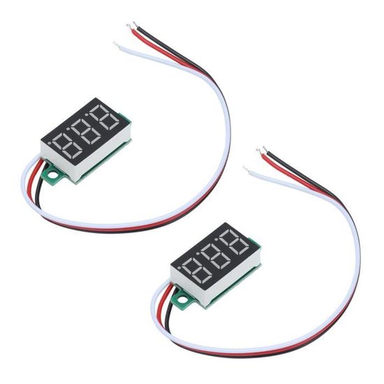 PAL Mini Voltmètre Numérique DC Mini Voltmètre Numérique, PCB 0.28in Affichage LED Voltmètre