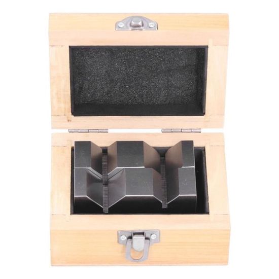 Blocs V En Acier Carbone Pour Mesure De Précision - 2 Pièces 50mm - Pour Usinage, Contrôle, Traçage (Blocs étalon)