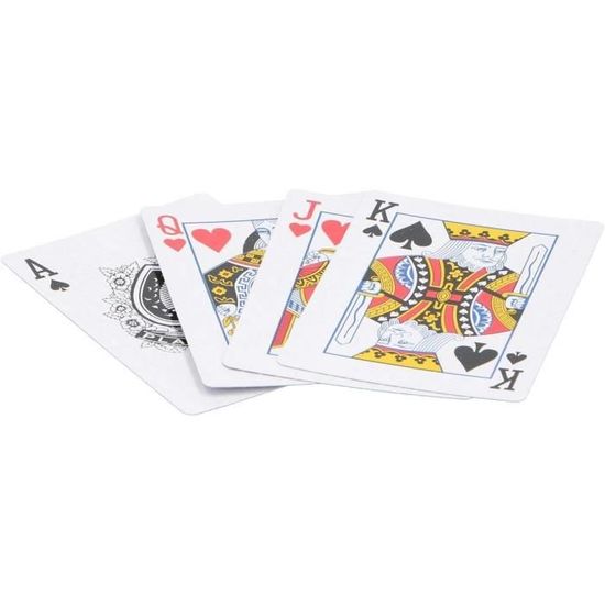 Coffret Poker Corrado Bullets - 300 Jetons Argile 12g + 2 Decks Cartes + Bouton Dealer Céramique - Set Complet Texas Hold'em Idéal Pour 6 Joueurs