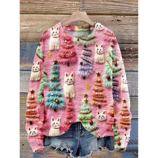 Pull De Noël Femme Grande Taille - Style Festif Et Confort