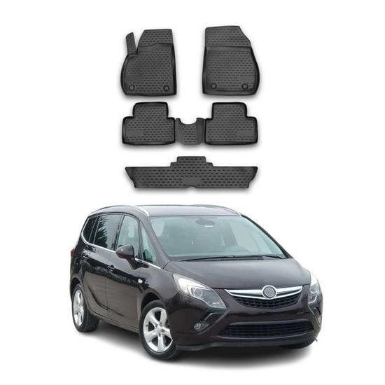 MTM Tapis De Coffre Sur Mesure Opel Zafira C Tourer 01.2012-07.2019 - Noir 5/7 Places