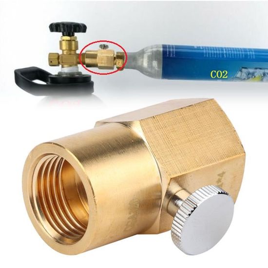 Adaptateur CO2 TR21-4 Femelle Vers CGA320 Mâle – Conversion Soda-Club Vers Grand Cylindre