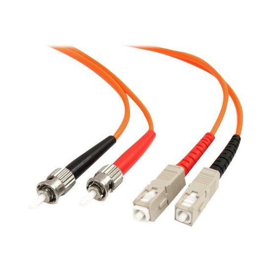 STARTECH Câble fibre optique duplex multimode 62.5/125 OM1 - 2m - ST vers SC - Orange