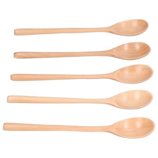 Cuillères à long manche - OLL - Lot de 5 - Bois de haute qualité - Ustensiles de cuisine Cuillères à long manche - OLL - Lot de 5 - Bois de haute qualité - Ustensiles de cuisine
