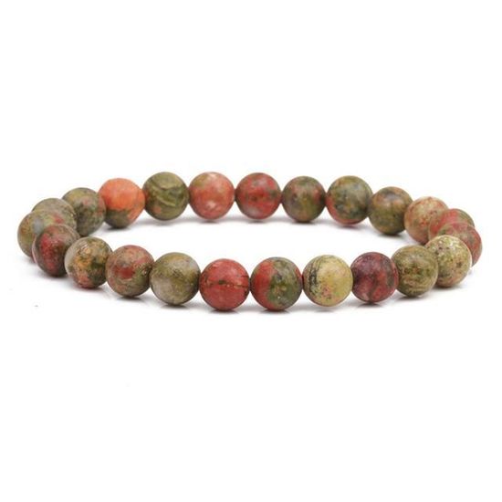 Bracelet Perles De Pierre De Lave Et œil De Tigre 8mm - Avec Breloques - Neuf