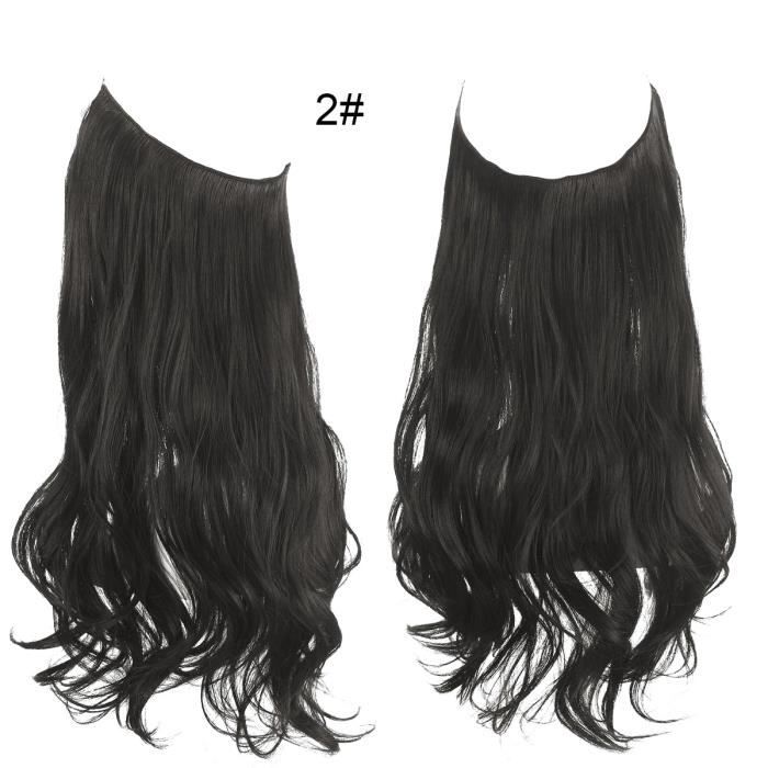 Perruques européennes et américaines - Longs cheveux bouclés - Extensions de cheveux invisibles sans couture -type8