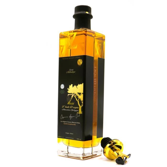 Huile d'argan Alimentaire certifié (bio) par ecocert. 500ml