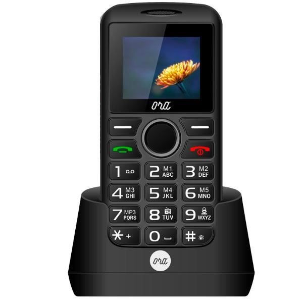 Téléphone portable Ora Mira S1701-w Dual Sim Screen 2.4 Qvga Button Sos Gprs Bluetooth Camera Radio Radio Fm Flashlight Black Color