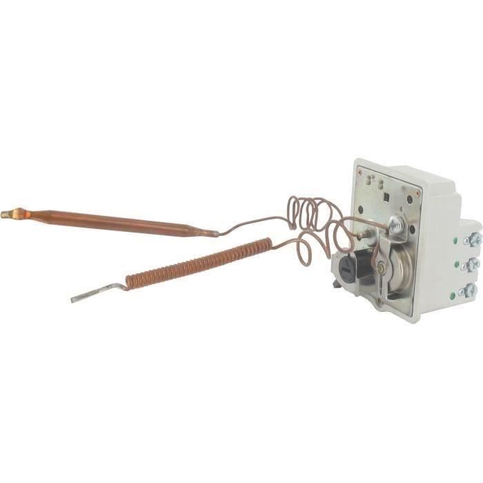 Thermostat mono-bulbe tripolaire à régulation 40/65°C et sécurité 90°C