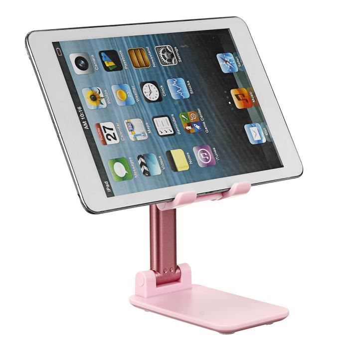 Support de Tablette Pliable Support Téléphone Réglable en hauteur Portable Bureau