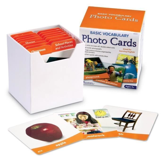 Learning Resources Cartes Photos pour les Bases du Vocabulaire - LER6079