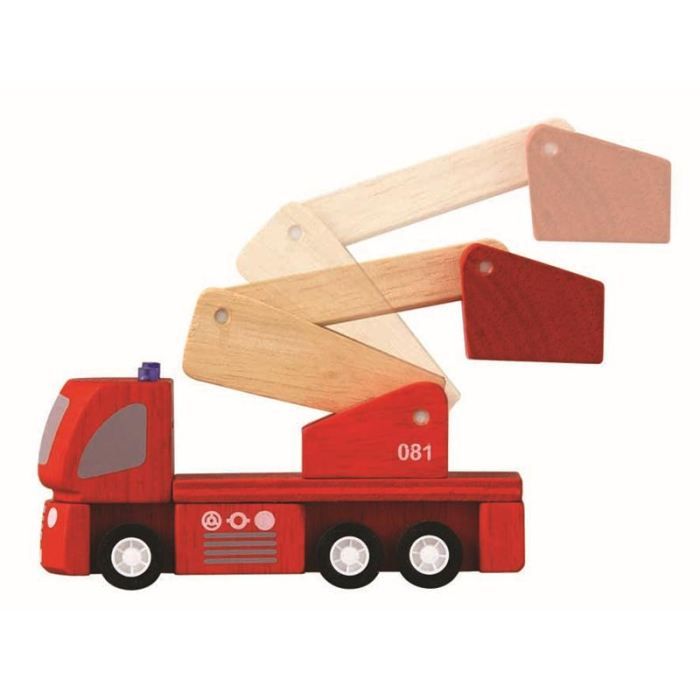 PLAN TOYS Jeu en bois Camion de Pompiers