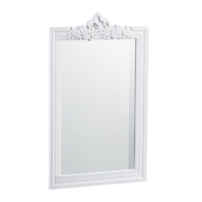 Relaxdays Miroir baroque, Miroir rectangulaire à accrocher, design antique, couloir, salle de bain, couleur au choix - 4052025938345