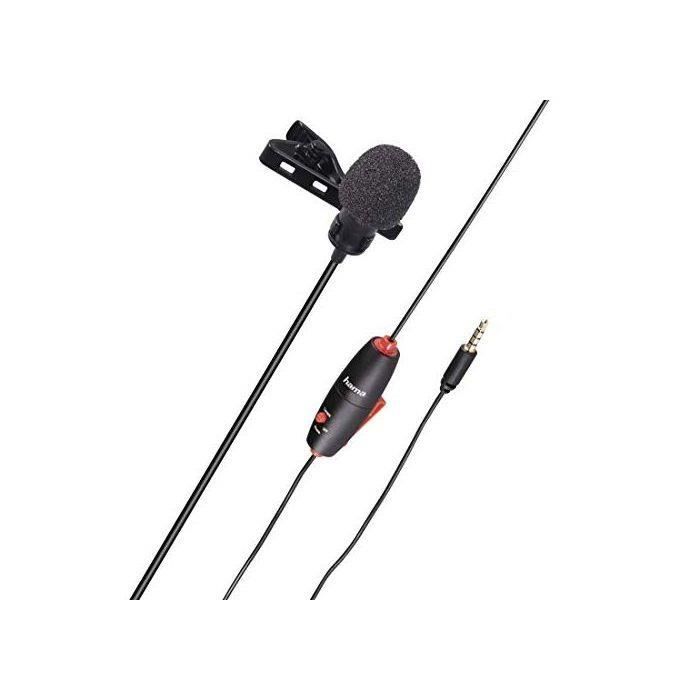 Hama Mode de Transmission du Microphone Vocal Intelligent : Filaire avec Pince, Sac de Transport, avec