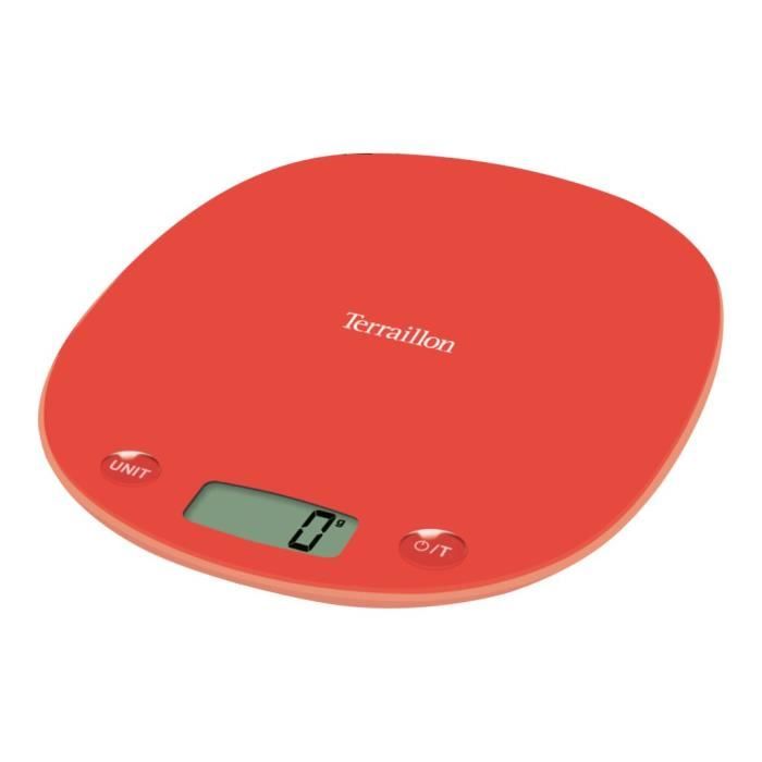 TERRAILLON Balance de cuisine électronique Macaron One Peach - 3 kg - Rose