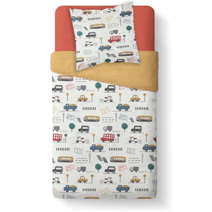 Housse de couette 140x200 + 1 taie TUT TUT Blanc