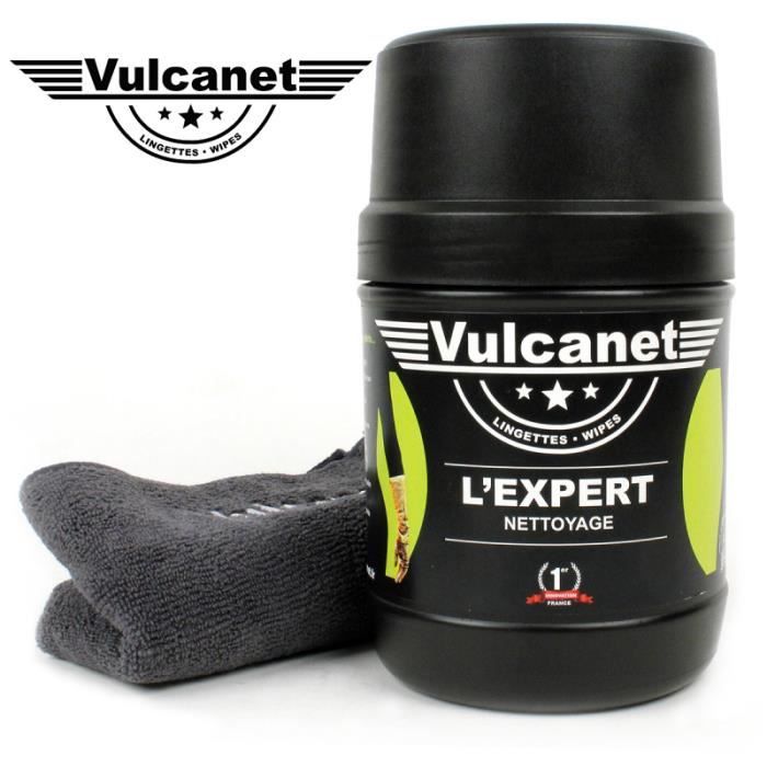 Boîte de 60 lingettes VULCANET lavage nettoyant lustrage VELO