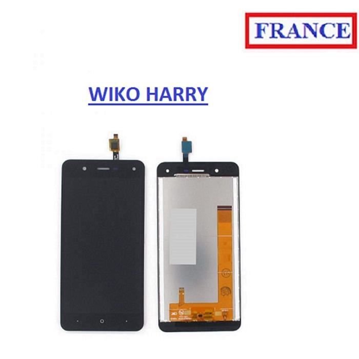 ECRAN COMPLET VITRE TACTILE + LCD WIKO HARRY NOIR