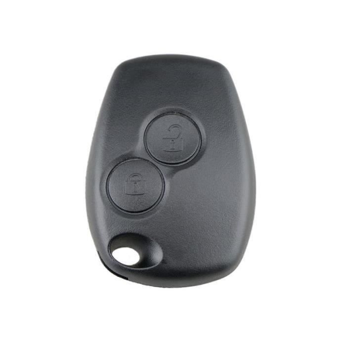 WS04528-Etui clé 2-3 B pour Renault Megane Modus Espace Laguna Duster Logan Dacia noir 26