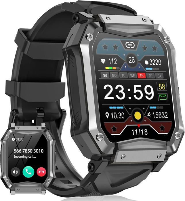 Montre Connectée Femme Avec Appel - Écran AMOLED 1.39", Suivi Santé 24h, 120 Modes Sport, IP68, Autonomie 5 Jours