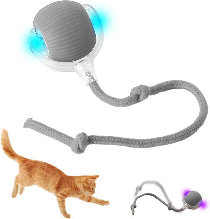 Meilleurs prix pour Pet Smart Rolling Ball, Balle Interactive Pour Chat, Boule Électrique Automatique Rechargeable, Electric Cat Toy Ball, Jouet Inter