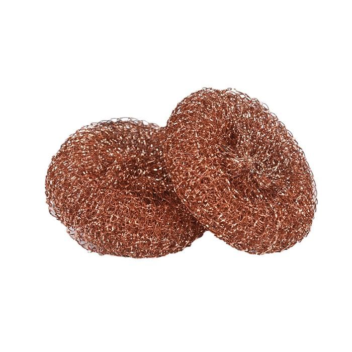Lot de 10 tampons à récurer cuivrés pour la vaisselle les casseroles les poêles et le four. Récurage facile pour les nettoyages
