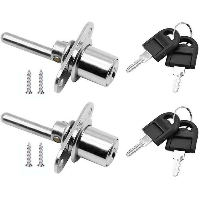 Barillet De Serrure De Porte Voiture - Compatible Fiat Doblo, Panda, Punto - Remplace 71729482, 71715133 - Livré Avec 2 Clés
