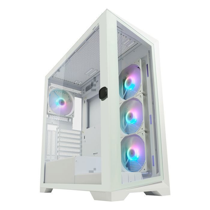 Boîtier PC Gamer LC Power Gaming ARGB Compatible ATX Verre trempé USB C