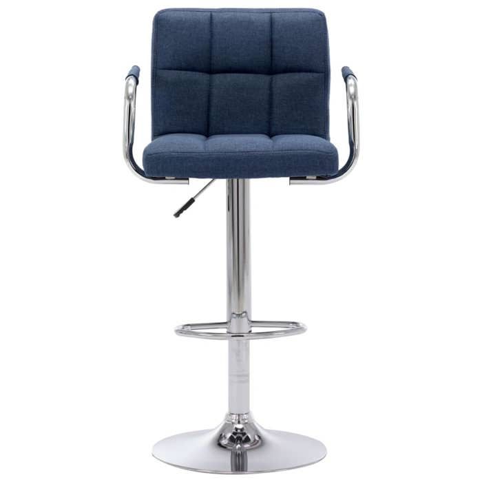 Chaise de bar Pour cuisine Bleu Tissu - confort optimal - Contemporain - 53x52x112 cm