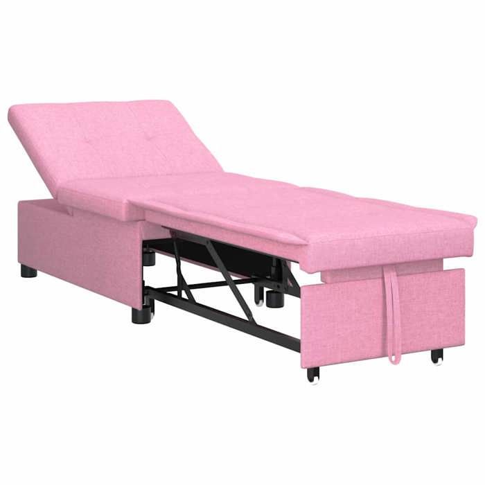 CHIC Canapé-Lit - Lit gigogne Convertible - Rose 194 x 67 x 37 cm tissu - 194x67x37 cm 992252 S11 CHIC Canapé-Lit - Lit gigogne Convertible - Rose 194 x 67 x 37 cm tissu - 194x67x37 cm 992252 S11
