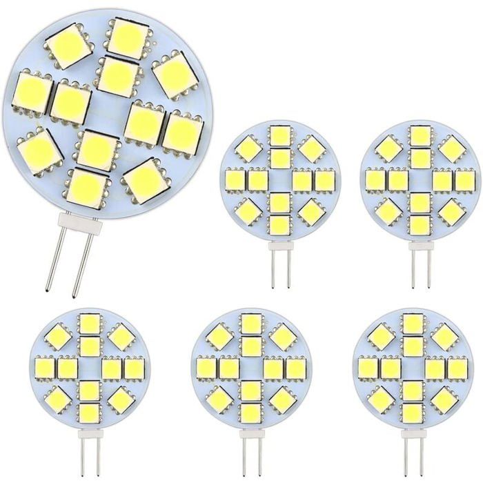 Ampoule G4 LED : 2W 6000K 6er-set non-dimmable Ampoule G4 LED : 2W 6000K 6er-set non-dimmable